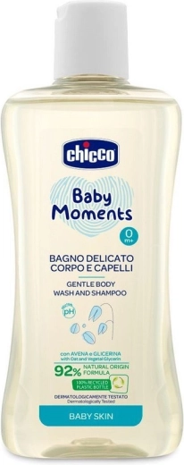 Chicco Baby Moments 2in1 dušigeel juustele ja kehale 200 ml