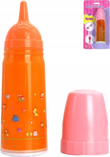 Magic baby bottle for a doll with disappearing liquid 15 cm - 1 piece