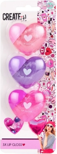 Heart Shaped Lip Balm with Shine Creat it