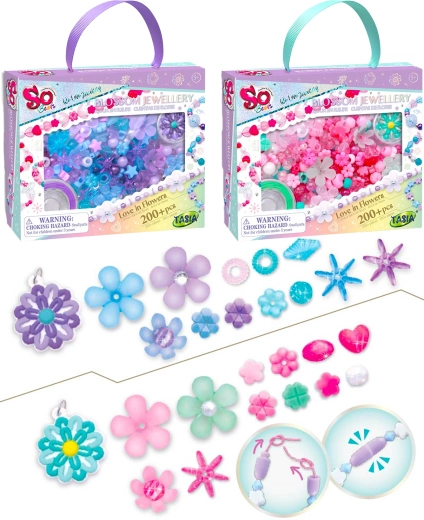 Tasia flower jewelry-making set 200+ pieces