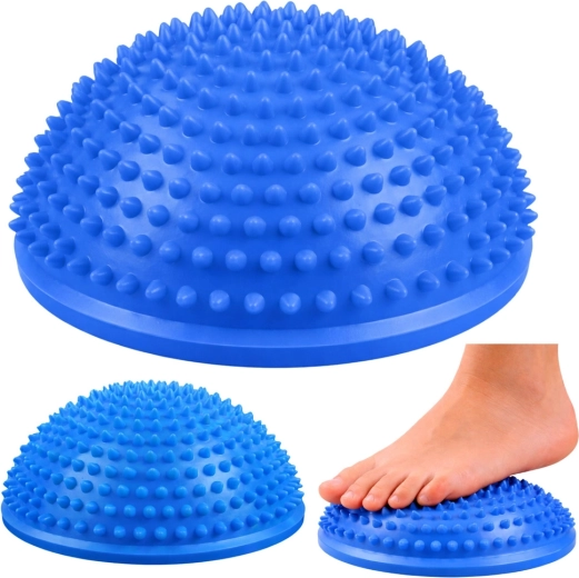Sensoorne tasakaalu poolkera jalatalla massaažiks, sinine 16 cm