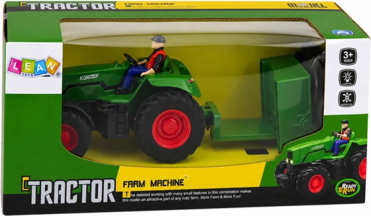Realistic look with LED lights and a farmer figure