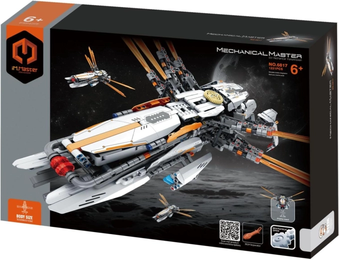 IM.Master space ship with mechanical drive, 1229 pieces