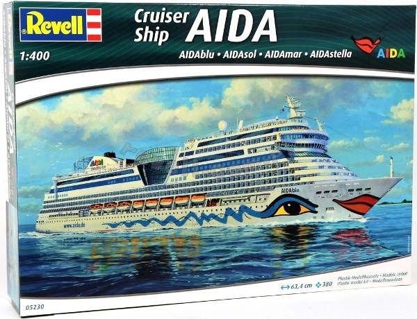 Plastic model ship AIDA Cruiser