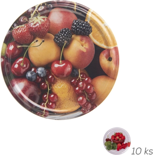 Bio metal canning lids TO 66 fruit 10 pcs