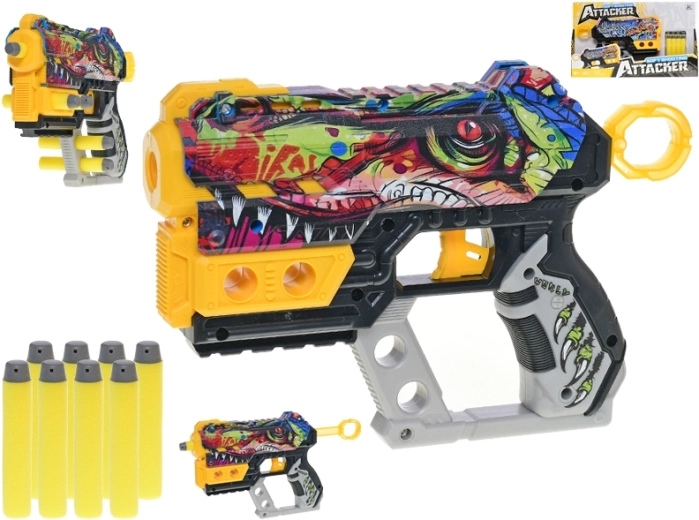 Foam Dart Blaster 22.5 cm – dino or graffiti