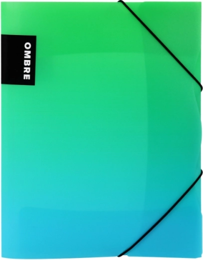 A4 PP VERDE kummiga mapp, roheline