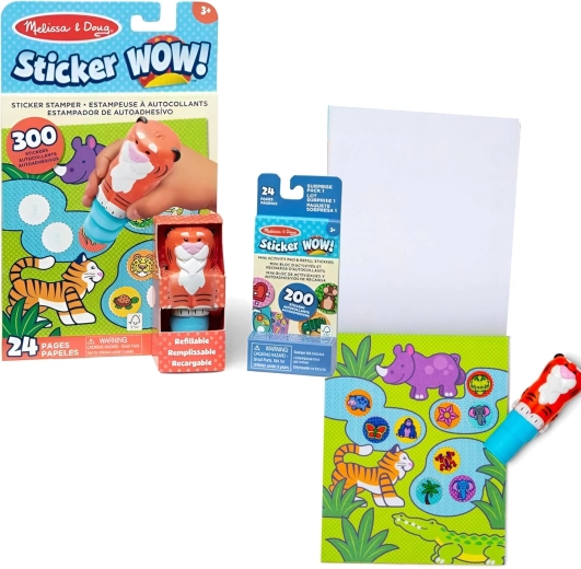 Melissa & Doug Sticker WOW! Tiger – stamp with stickers and activity book