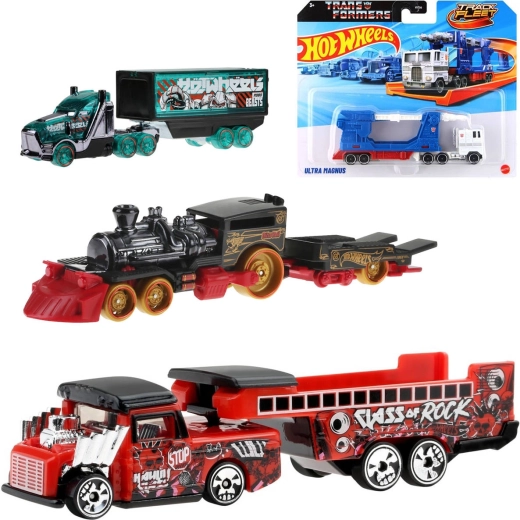 Mattel Hot Wheels Track Fleet sõiduk haagisega Transformers - 1 tk