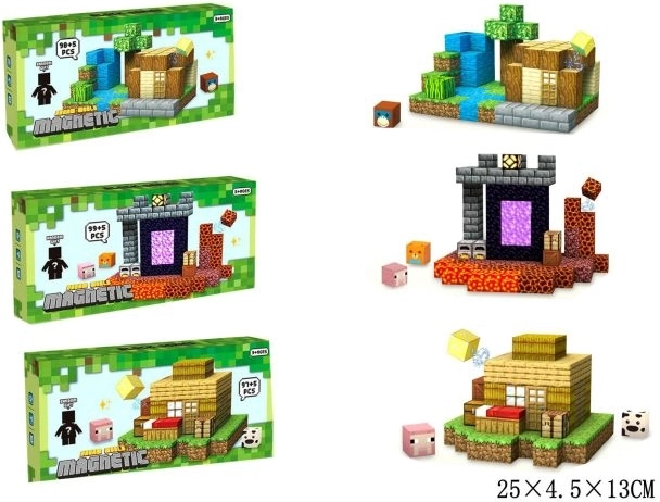 Magnetic Building Set for Creative Construction