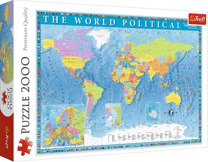 2000-Piece Puzzle – Political World Map