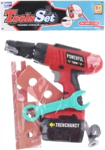 Children's Battery-Powered Drill with Accessories