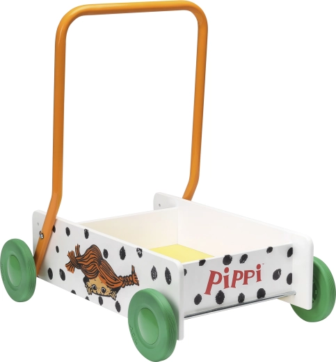 Puidust laste käimistugi ja mängukäru Pipi Pikksukk