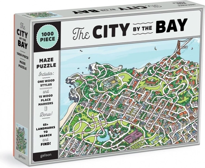 Galison pusle „Linn lahes – San Francisco“ 2-in-1, 1000 tükki
