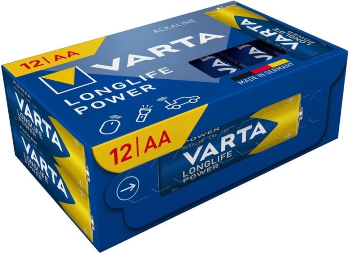 Alkaline batteries AA VARTA Longlife Power, 12 pcs