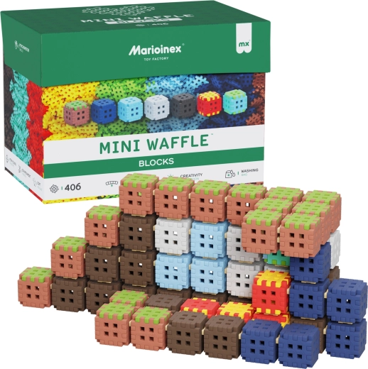 Mini Waffle Blocks Building Set 406 pieces Marioinex