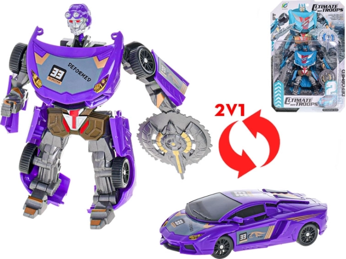 Transforming Car to Robot 15–16 cm for Kids