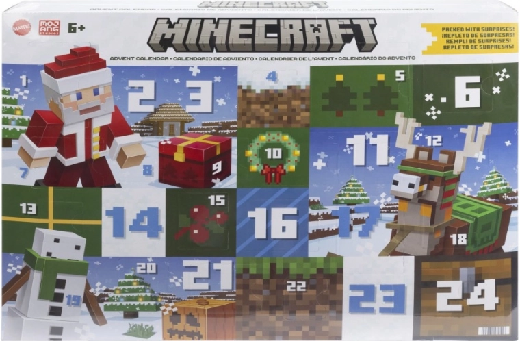 minecrafti advendikalender 2024 figuuride ja tarvikutega