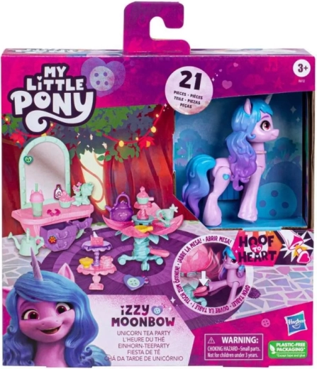 My Little Pony Izzy teepidu – Izzy Moonbow’ figuur tarvikutega