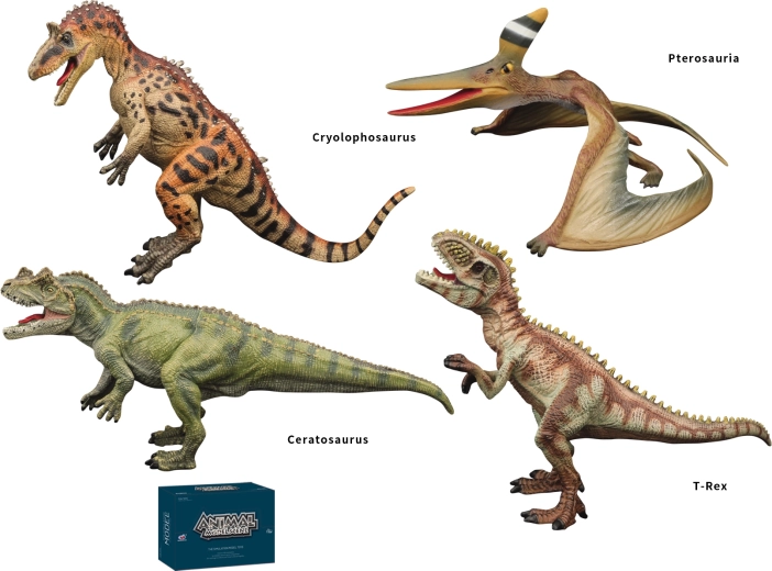 Dinosaur World Dinosaur Figures, 4 Types, Sparkys