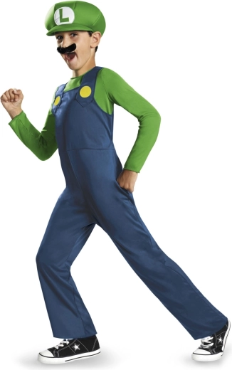 Luigi (Super Mario) laste kostüüm 7–8 aastat