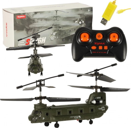 Sõjaväe RC-kopter SYMA S026H-1 Wi‑Fi ja 2,4 GHz-ga