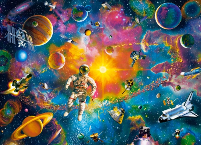 Puzzle 200 pieces Man in Space