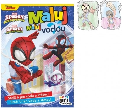 Värviraamat „Maalin veega“ A5 SPIDEY 15 × 21 cm