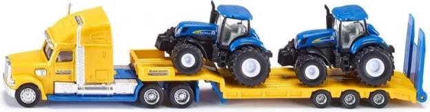 Truck with New Holland tractors