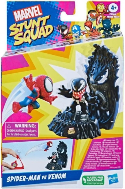 Marvel stunt squad: spider-man vs venom – märulikomplekt laskeseadmega