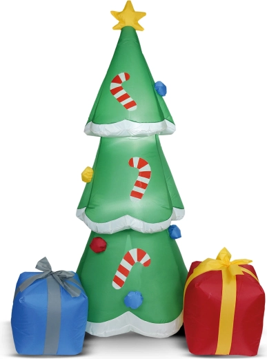 Inflatable Christmas Tree with LED Lighting, 180 cm