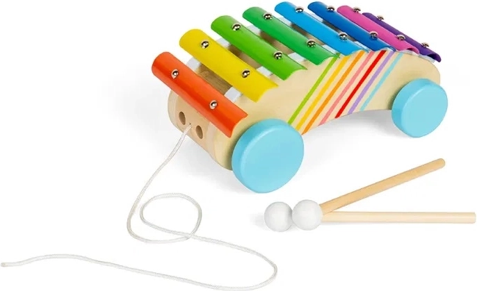 Pull-along Wooden Xylophone BIGJIGS TOYS
