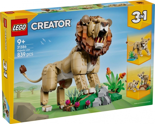 LEGO Creator 3 ühes: Metsloomad – Uhke lõvi