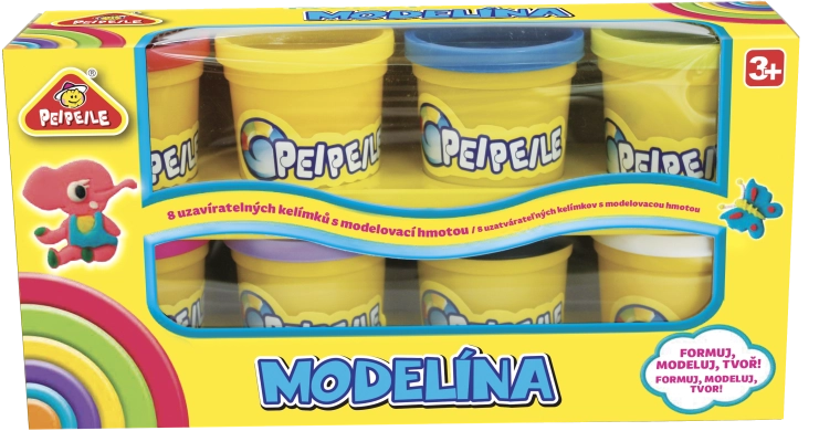 Plastiliin – 8 värvi komplekt