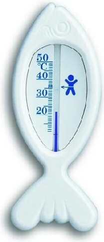 Vannitermomeeter kala 15 cm, valge plast