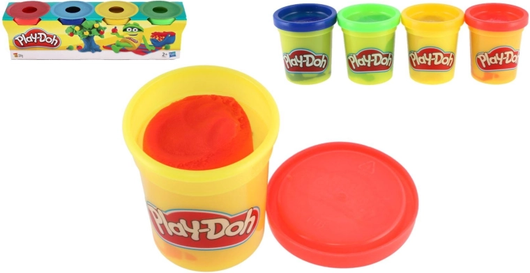 Play-Doh modeling clay in 4 basic colors - 4 pcs