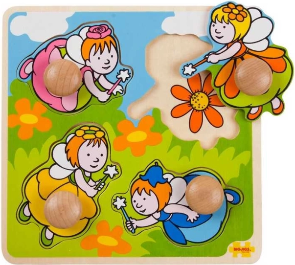 Bigjigs Toys sisestatav pusle Haljad