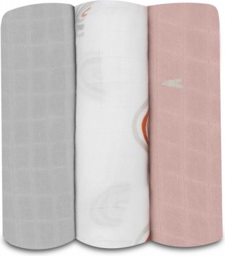 LIONELO bambusmähkmed 3 tk, 70 × 70 cm – rainbow