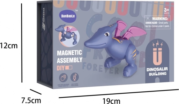 Folding Magnetic Pterosaur with Sounds and Recording