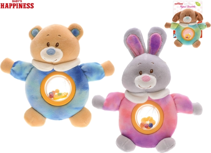 Baby Happiness Plush Animal with Rattle 17 cm