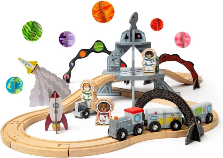Puidust kosmose rongirada BIGJIGS RAIL