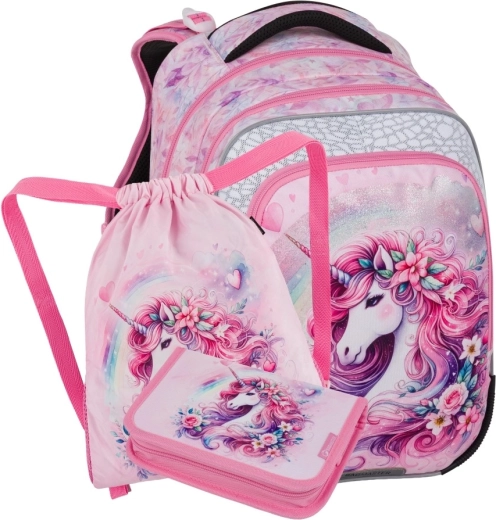 Bagmaster beta 26 b koolikomplekt esimese klassi lastele ükssarvikuga