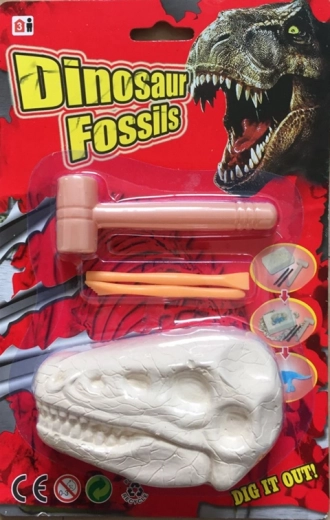 Plejo dinosauruse fossiilid – väljakaevamiskomplekt dinosauruse luustikuga