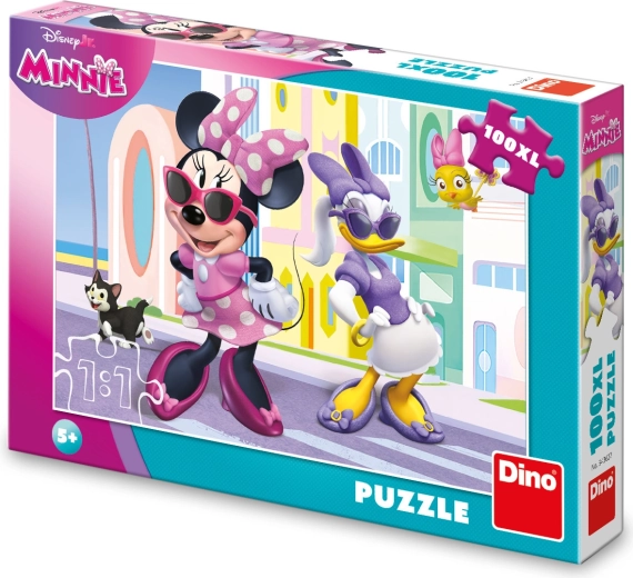 Disney Minnie and Daisy in the City – children’s puzzle 100 XL pieces