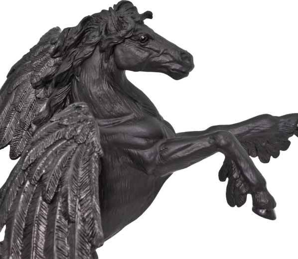 Müütilise Pegasose detailne viimistlus