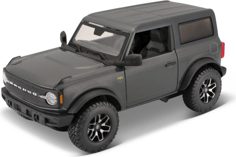 Maisto 2021 Ford Bronco – metallist automudel 1:24, metallik tumehall