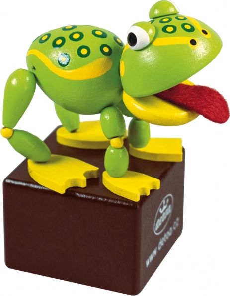 Detoa Wooden Frog Figure