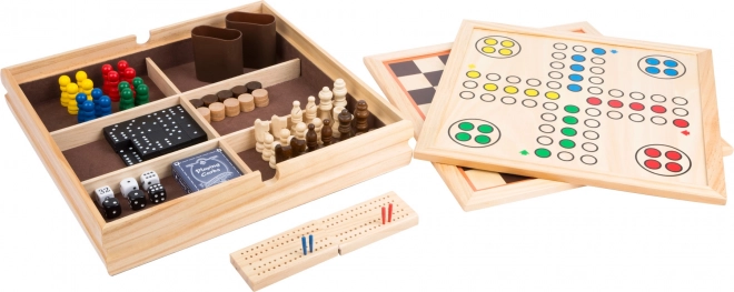 Malé nožičky Puidust mängude komplekt 9 ühes