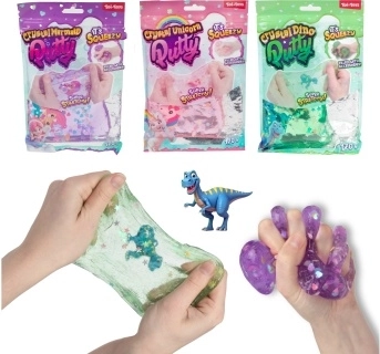 Glitter Slime with Figurine in Pouch