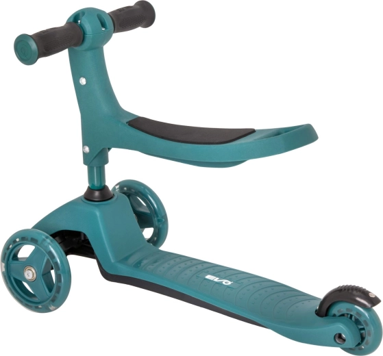 2‑in‑1: sõiduk istmega ja tõukeratas